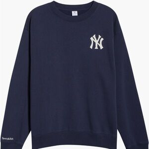 Sporty & Rich Dark Blue Crewneck Sweater